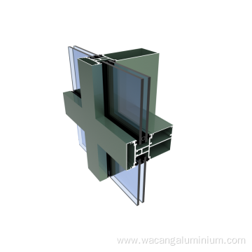 Aluminum Profiles For Curtain Glass, Wall Profile